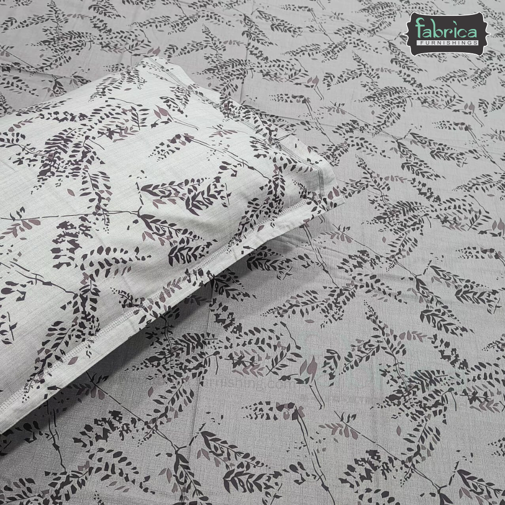 Petals Perra King Size Pure Cotton  Printed Bedsheet Set