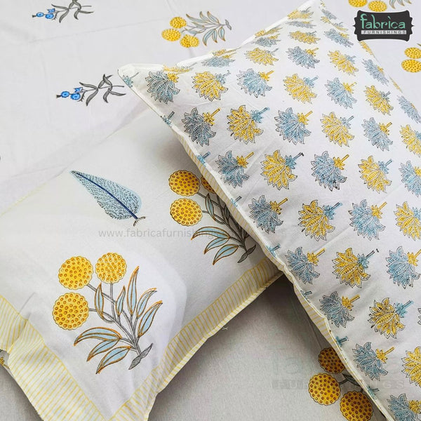Rangoli Pure Cotton Handblock Super Kingsize Bedsheet
