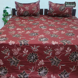 Procian premium pure cotton printed king size bedsheet