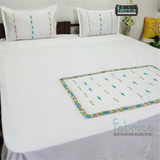 Fabby Royal Designer Embroider king Size Bed Sheets0