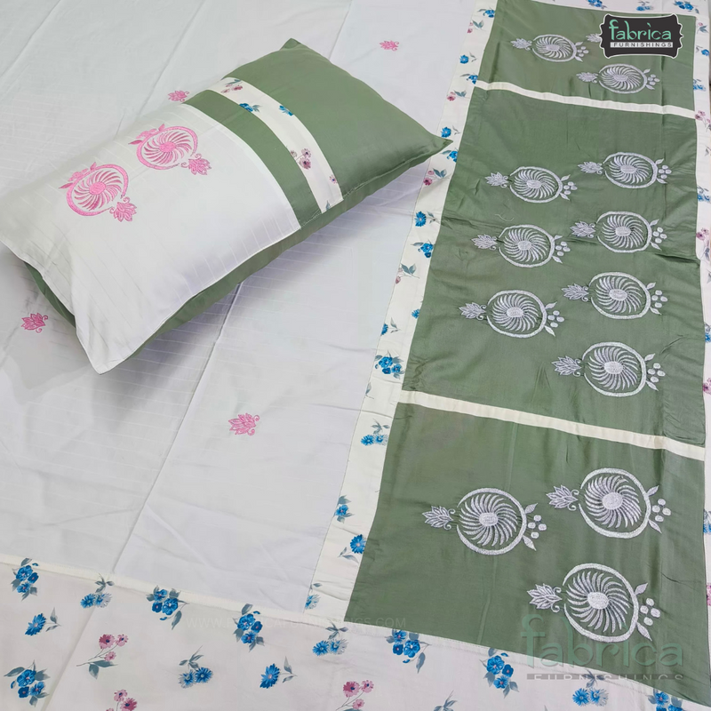 Decor Designer Embroidered  king Size Bed Sheets