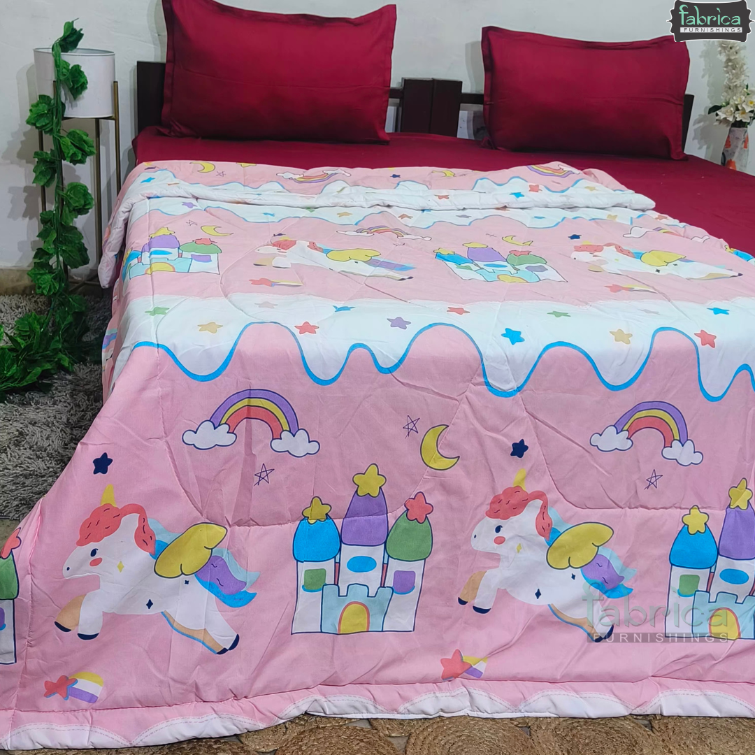 Cartoon Print Single bed Comforter(Quilt)