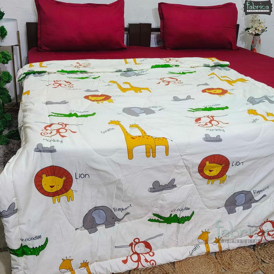 Cartoon Print Single bed Comforter(Quilt)