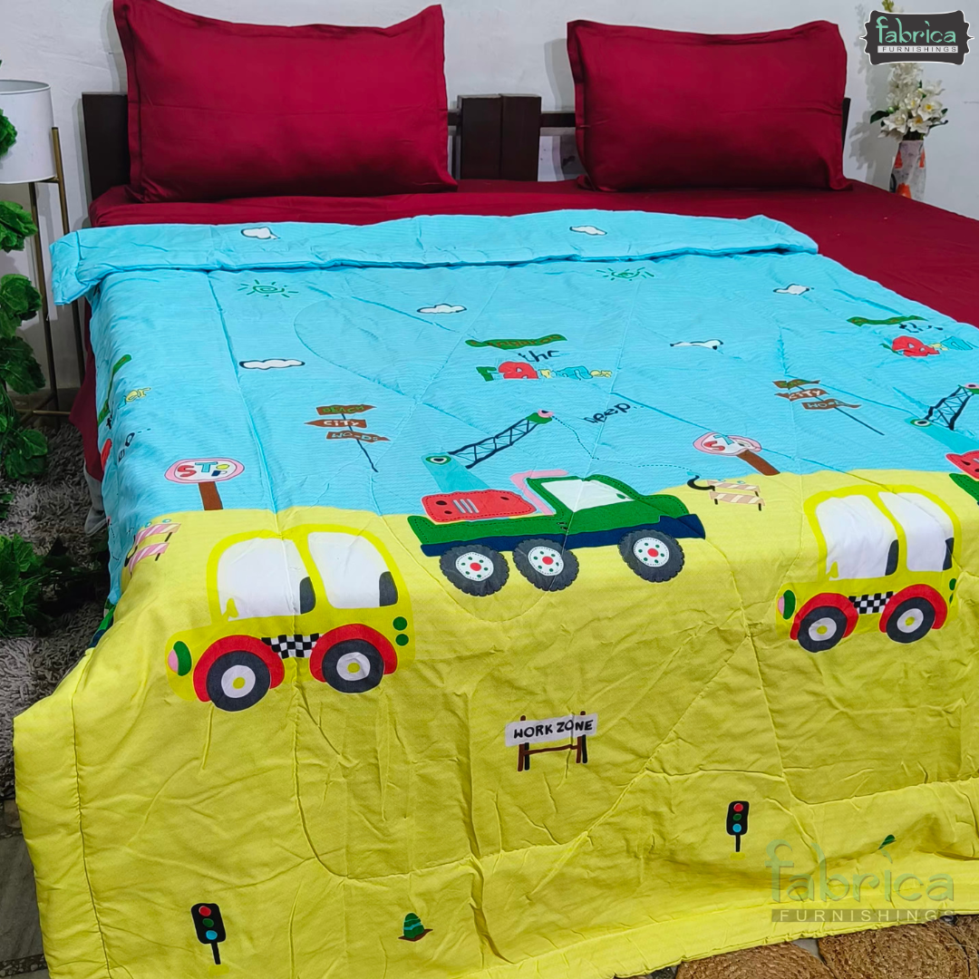 Cartoon Print Single bed Comforter(Quilt)