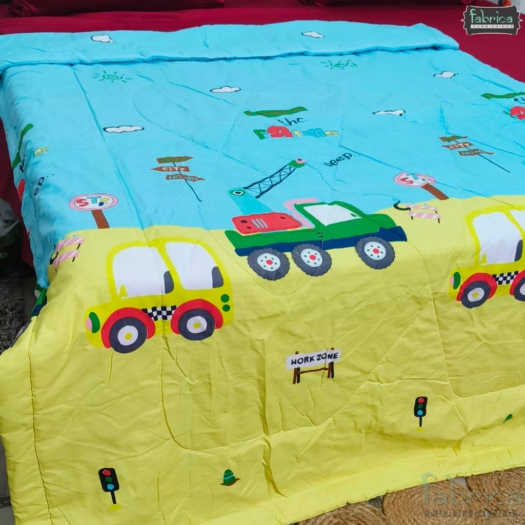Cartoon Print Single bed Comforter(Quilt)