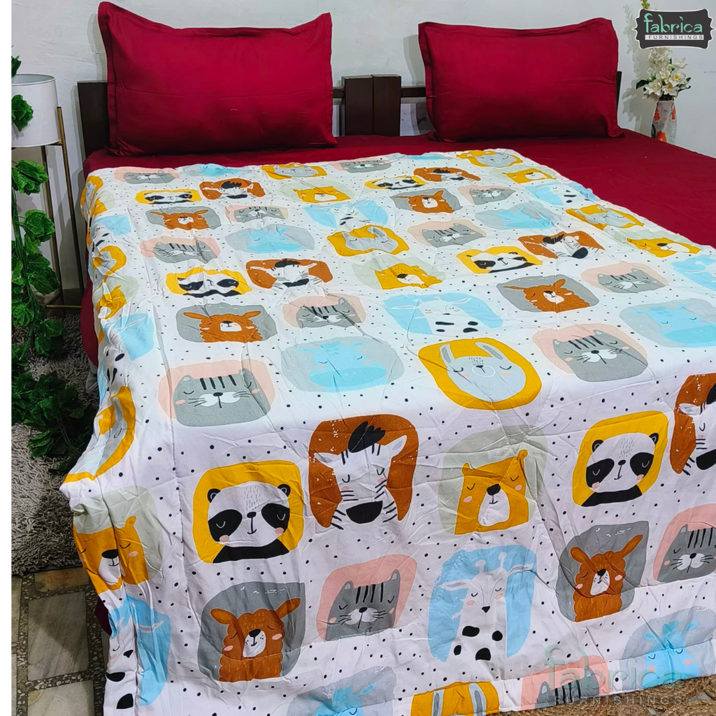 Cartoon Print Single bed Comforter(Quilt)