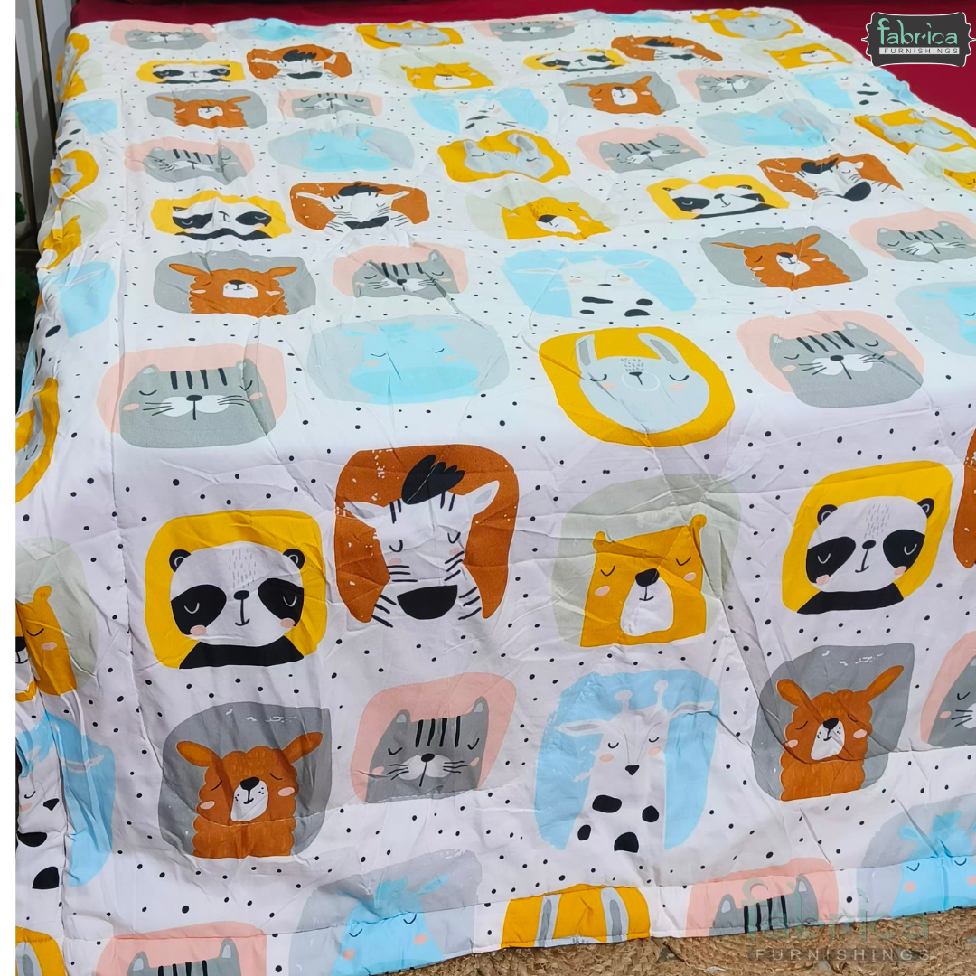 Cartoon Print Single bed Comforter(Quilt)