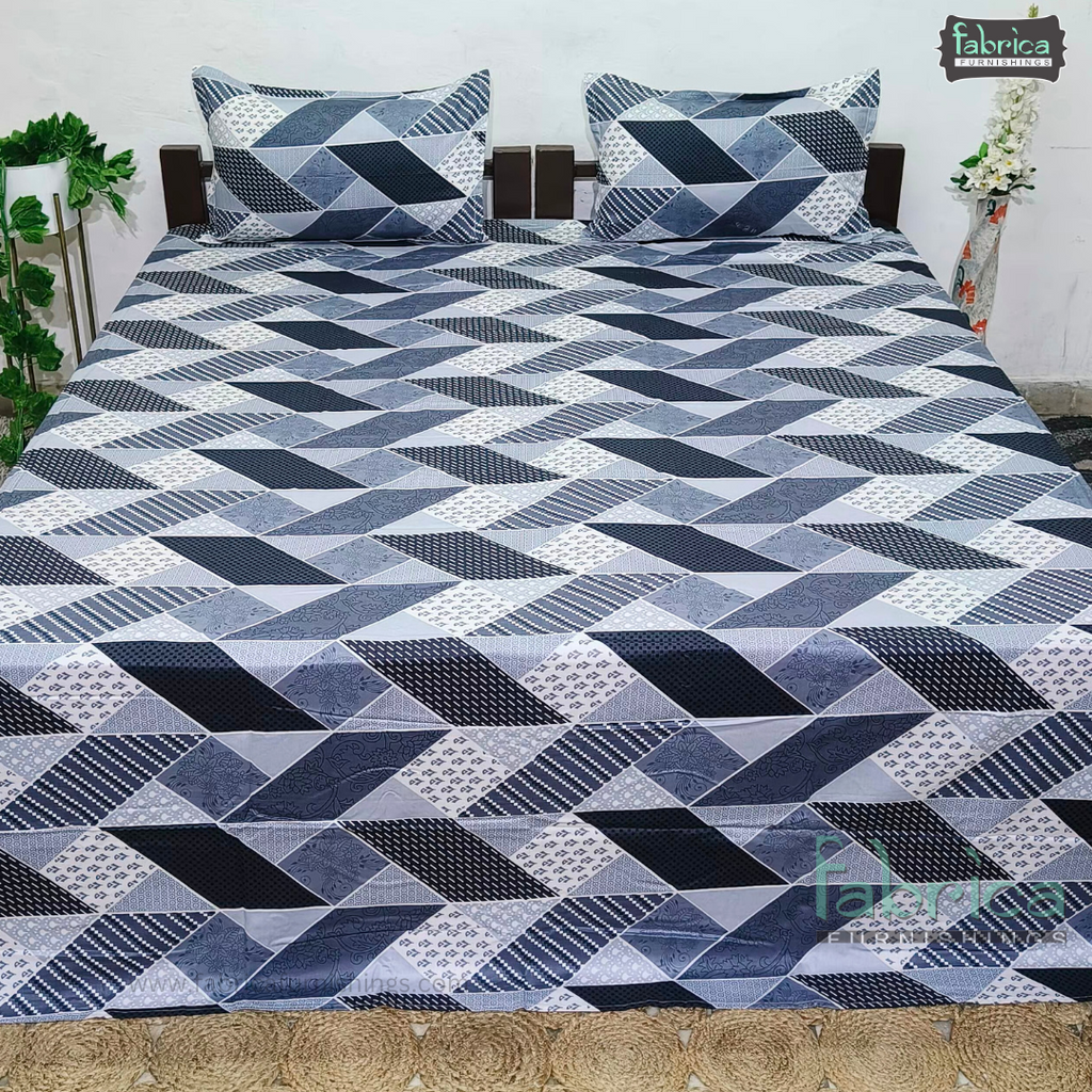 Procian Print Premium Pure Cotton Queen Size Bedsheet