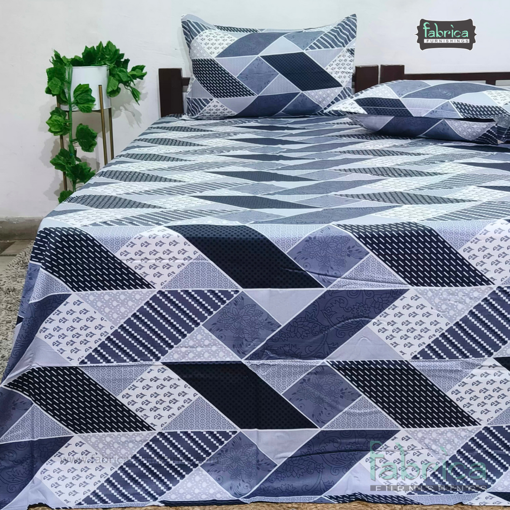 Procian Print Premium Pure Cotton Queen Size Bedsheet