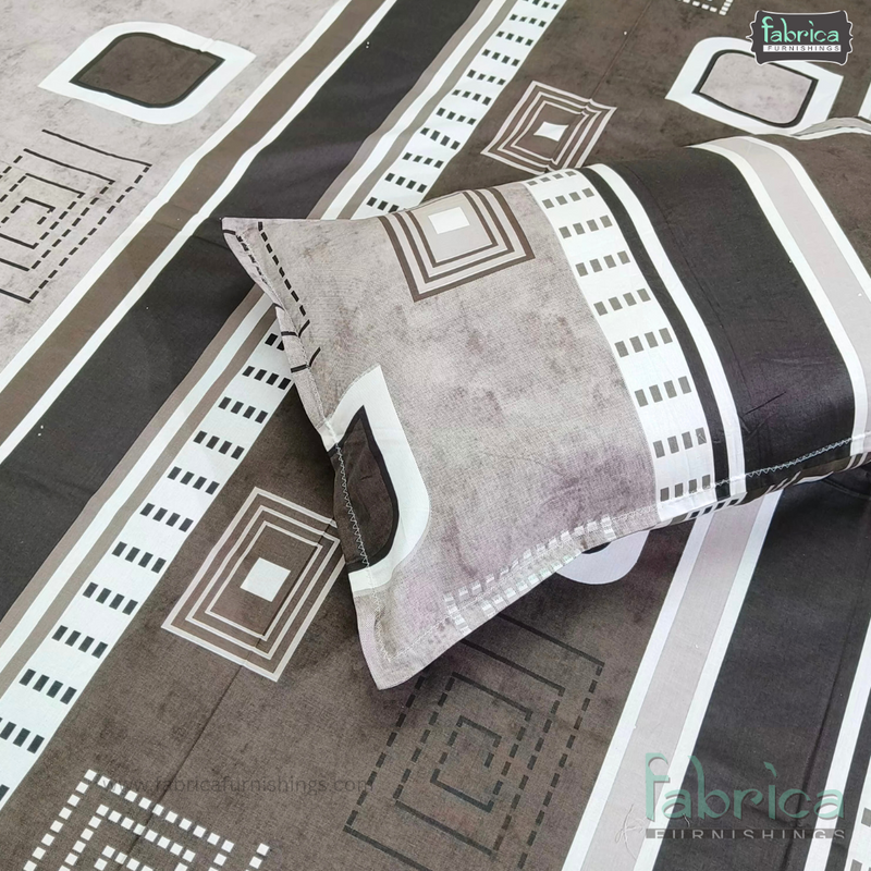 Procian premium pure cotton printed king size bedsheet