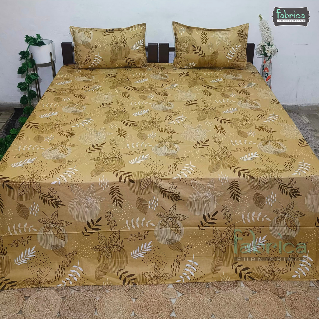 procian premium pure cotton printed king size bedsheet