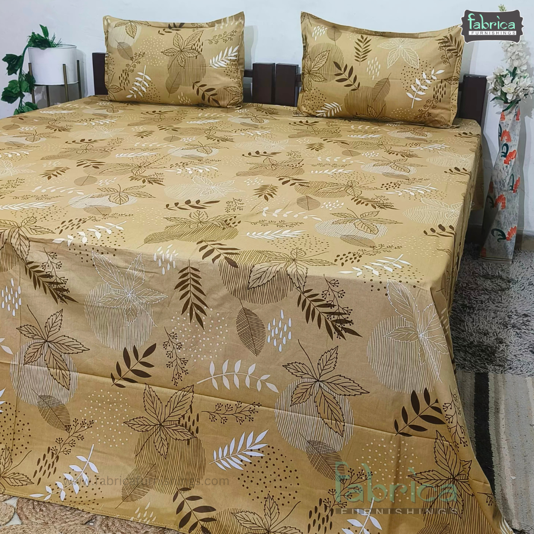 procian premium pure cotton printed king size bedsheet