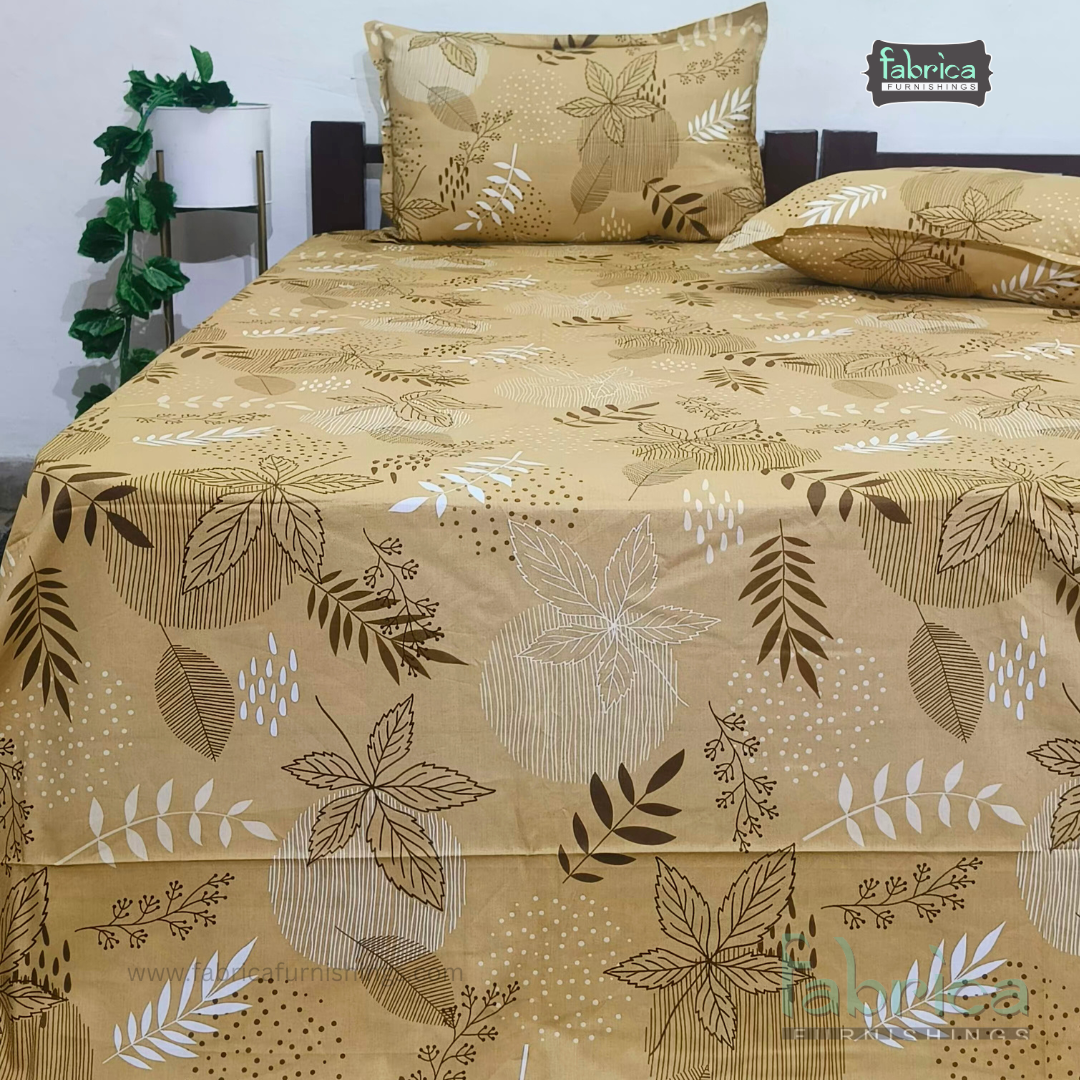 procian premium pure cotton printed king size bedsheet