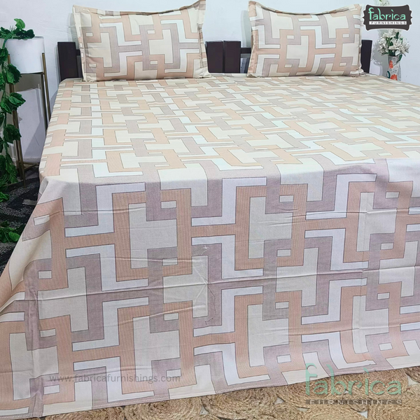 procian premium pure cotton printed king size bedsheet