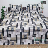 procian premium pure cotton printed king size bedsheet