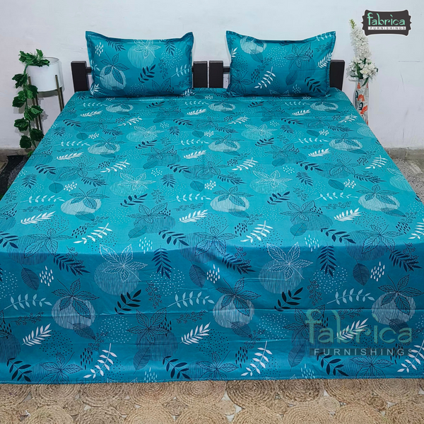procian premium pure cotton printed king size bedsheet