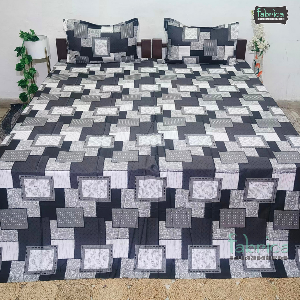 Procian Premium Pure Cotton Printed King Size Bedsheet