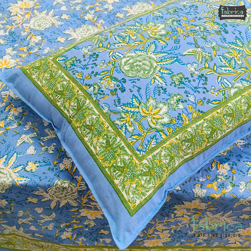Rajwada Print King Size Pure Cotton King Size Bedsheet