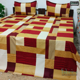 Procian premium pure cotton printed king size bedsheet