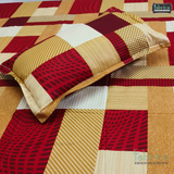 Procian premium pure cotton printed king size bedsheet