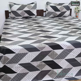 Procian premium pure cotton printed king size bedsheet