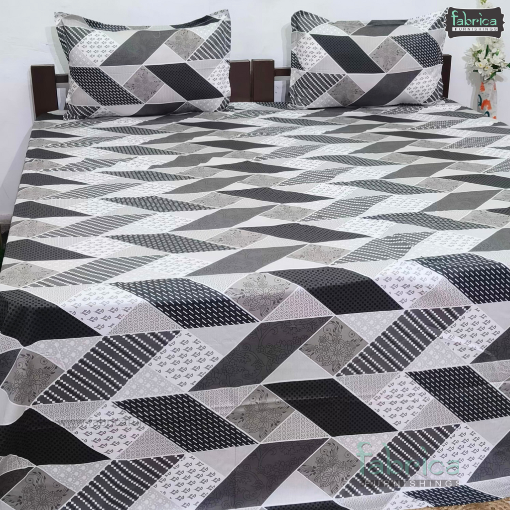 Procian Print Premium Pure Cotton Queen Size Bedsheet