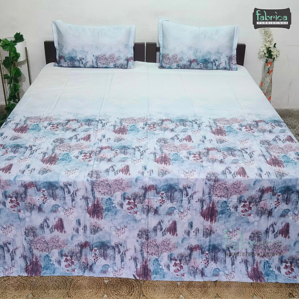 STELLA PURE COTTON KING SIZE TIE & DYE BEDSHEET