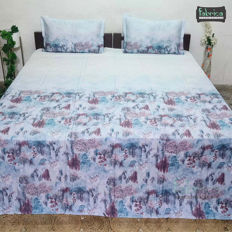 STELLA PURE COTTON KING SIZE TIE & DYE BEDSHEET