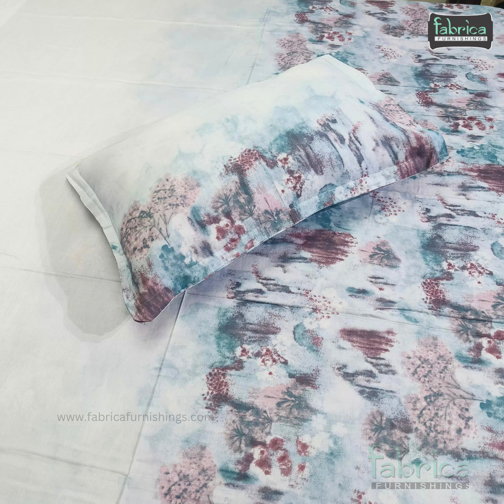 STELLA PURE COTTON KING SIZE TIE & DYE BEDSHEET