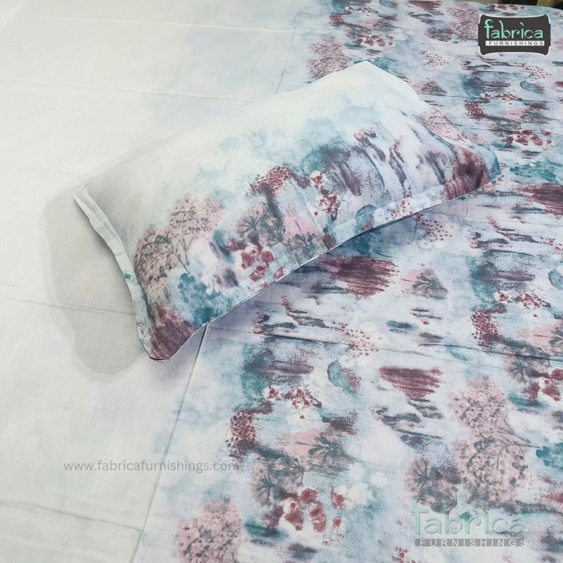 STELLA PURE COTTON KING SIZE TIE & DYE BEDSHEET