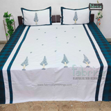 CHRISTMAS KING SIZE EMBROIDERED BEDSHEET SET