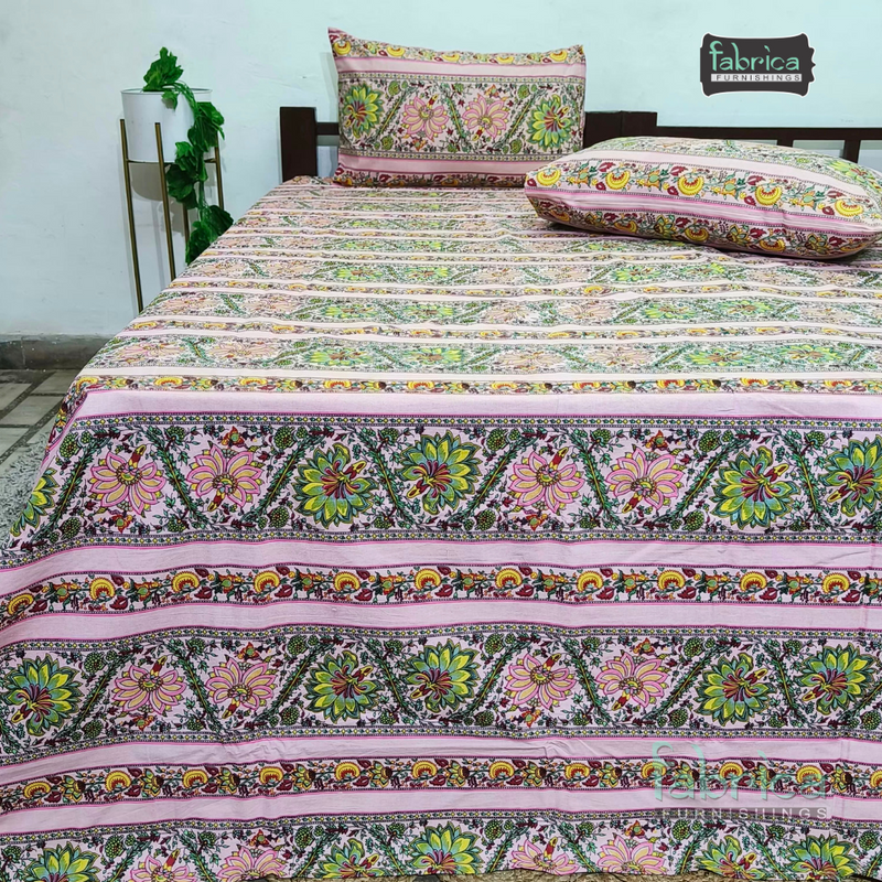 Mughal Utsav Pure Cotton King Size Bedsheet