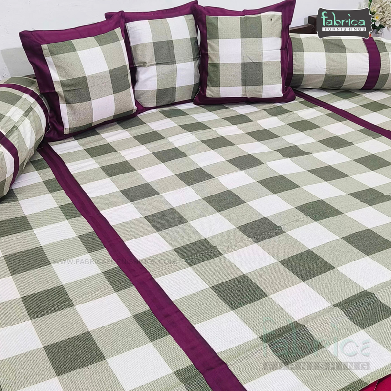 Decor classic Printed Mix & Match 8 pcs Cotton Deewan Set