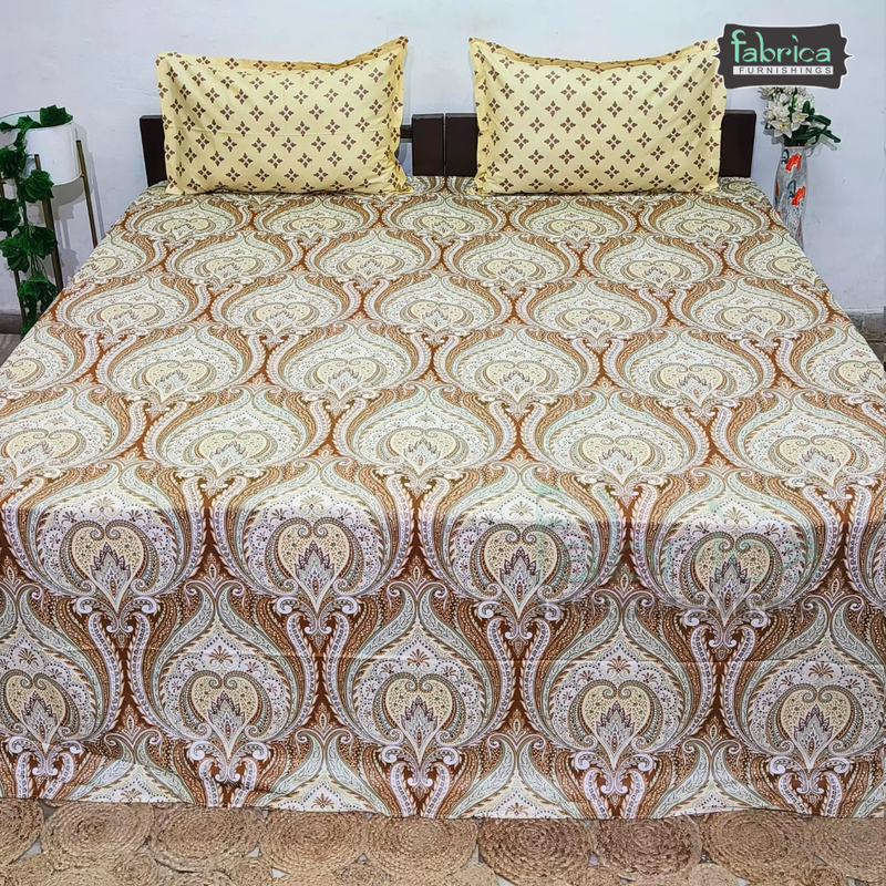 Infinitude King Size Pure Cotton Printed Bedsheet