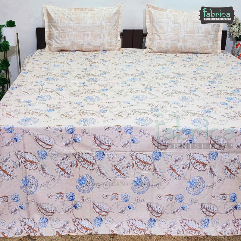 Infinitude King Size Pure Cotton Printed Bedsheet