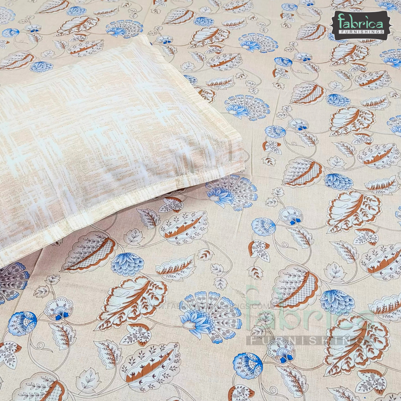 Infinitude King Size Pure Cotton Printed Bedsheet