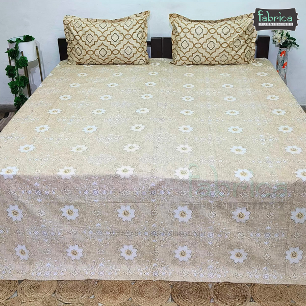 Infinitude King Size Pure Cotton Printed Bedsheet