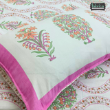 Lehariya Printed Double Bed Pure Cotton Bedsheet