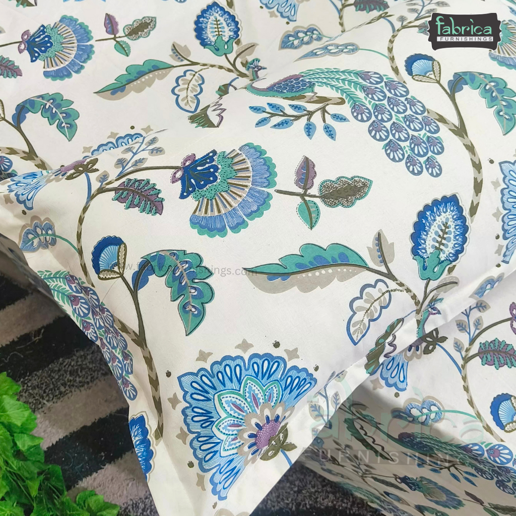 Sadabahar Anokhi Printed Pure Cotton  King Size Bedsheet Set