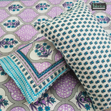 Gulmohar Printed Premium Pure Cotton King size Bed Sheets