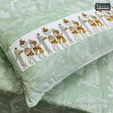 Gulmohar Printed Premium Pure Cotton King size Bed Sheets