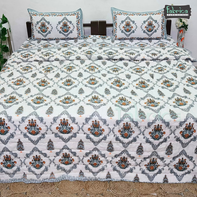 Bahar Bliss Mul Cotton 4 pcs Bedding Set