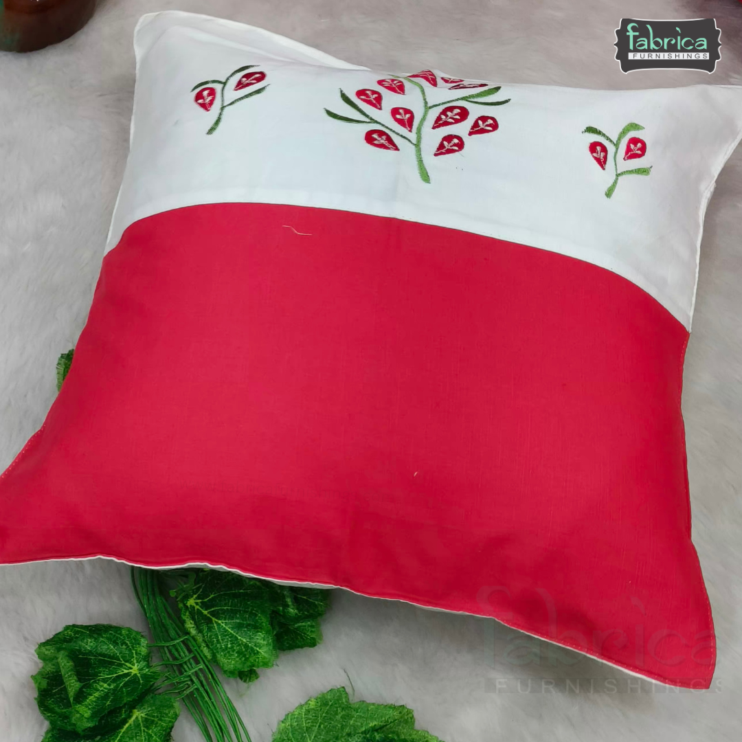 Mix & Match Pure Cotton  Embroidered Cushion Covers (Set of 4 Pcs )