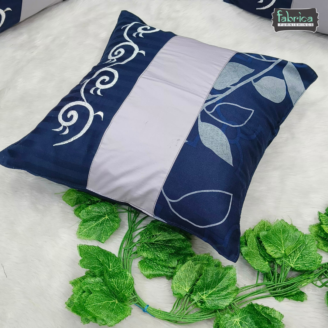 Mix & Match Pure Cotton  Embroidered Cushion Covers (Set of 4 Pcs )