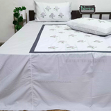 Fabby Decor Designer Mix & Match Embroidered king Size Bed Sheets