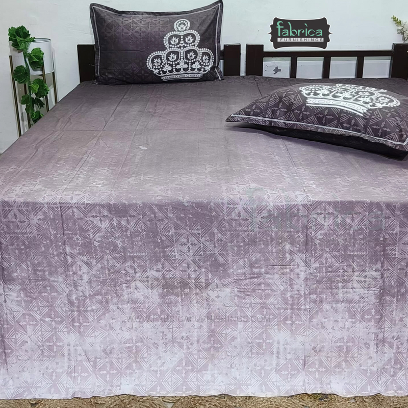 Urban Dots Pure Cotton King Size Printed Bedsheet