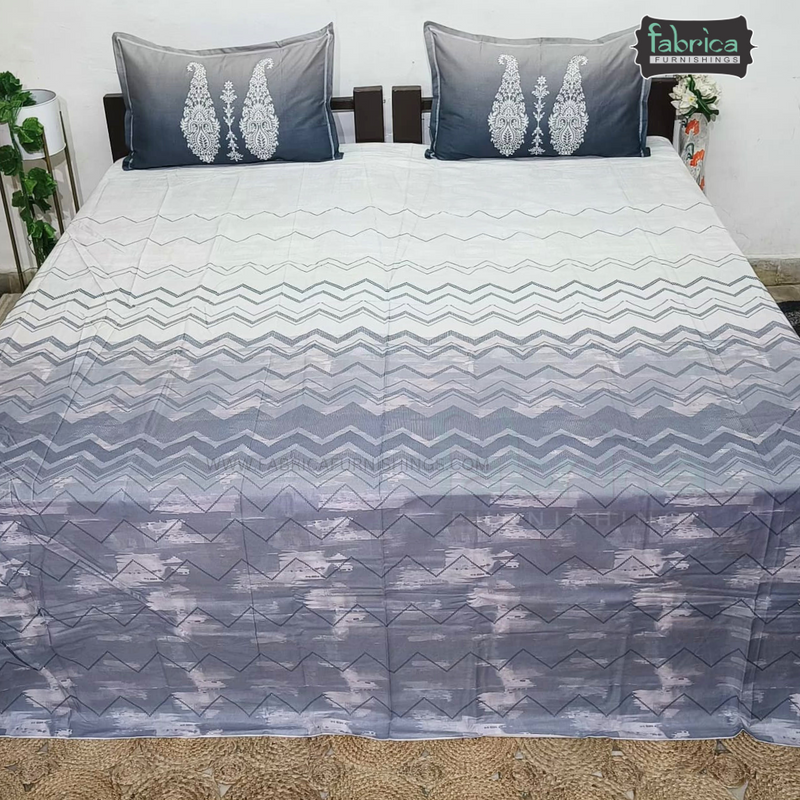 Urban Dots Pure Cotton King Size Printed Bedsheet