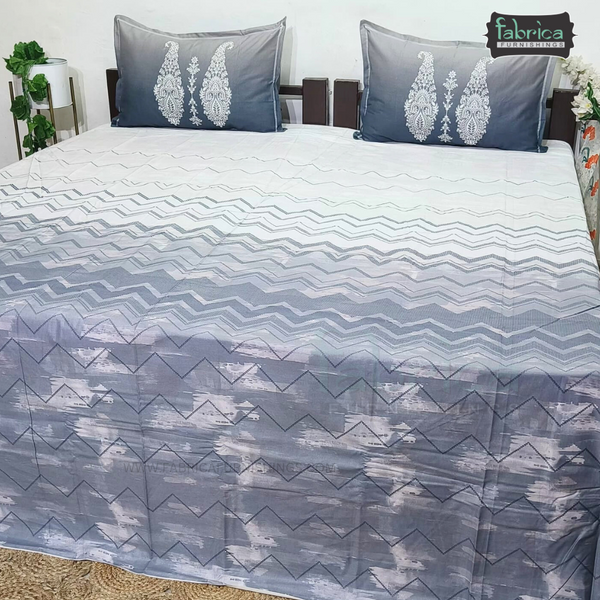 Urban Dots Pure Cotton King Size Printed Bedsheet