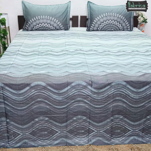 Urban Dots Pure Cotton King Size Printed Bedsheet