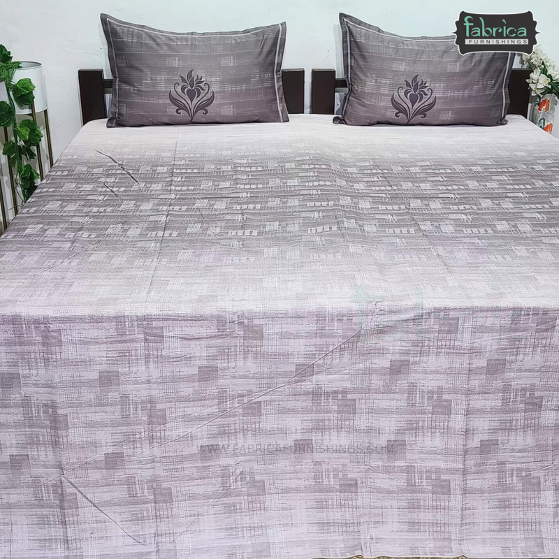 Urban Dots Pure Cotton King Size Printed Bedsheet